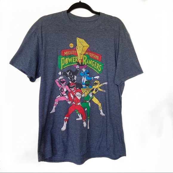 5x$25 Mighty Morphin Power Rangers Mens Shirt - Picture 1 of 6